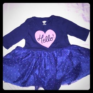 3-6 months blue dress